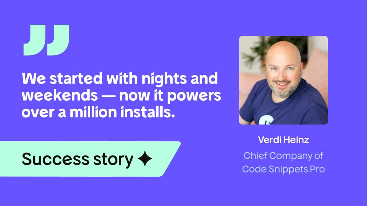 The Code Snippets Pro Success Story: From Lean Beginnings to 1M+ Installs