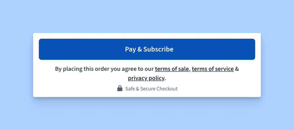 Freemius Checkout legal UI update