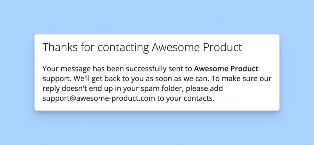 Freemius Customer Portal Support Form Message