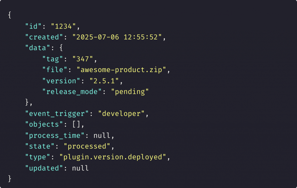 Freemius Webhook Event Payload