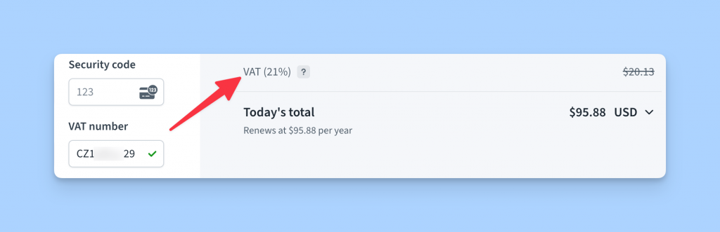 Freemius Checkout VAT Validation