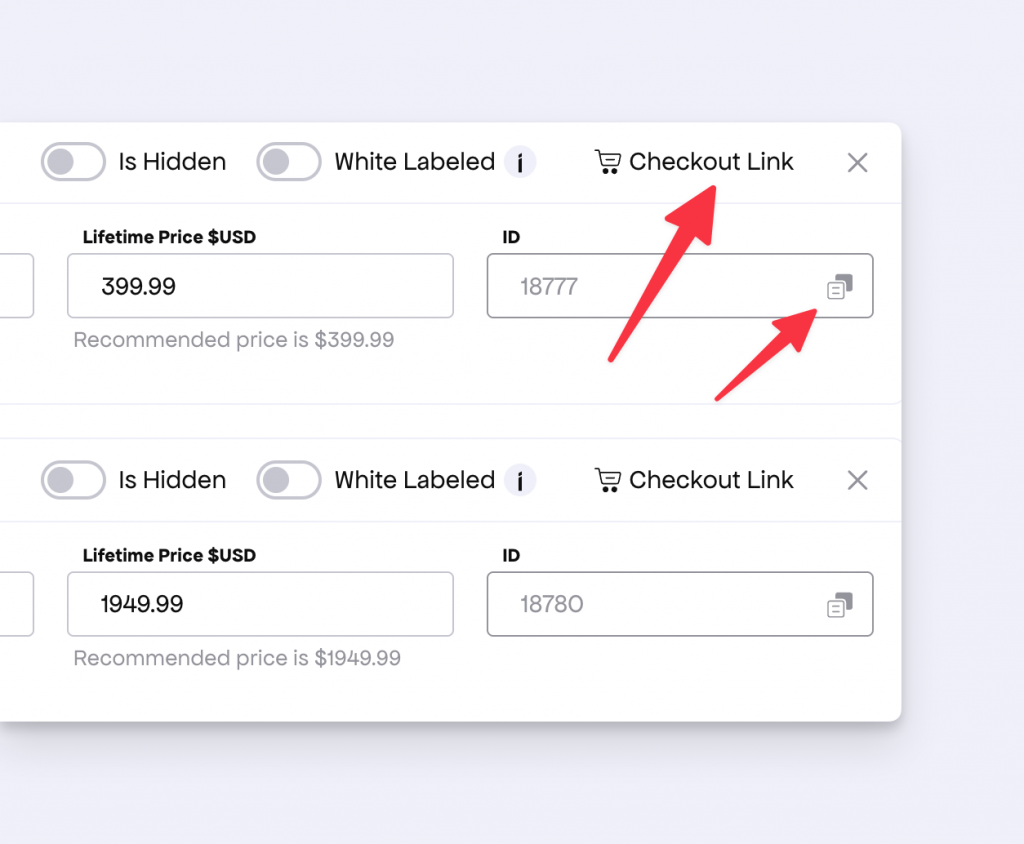 Plan page copy feature