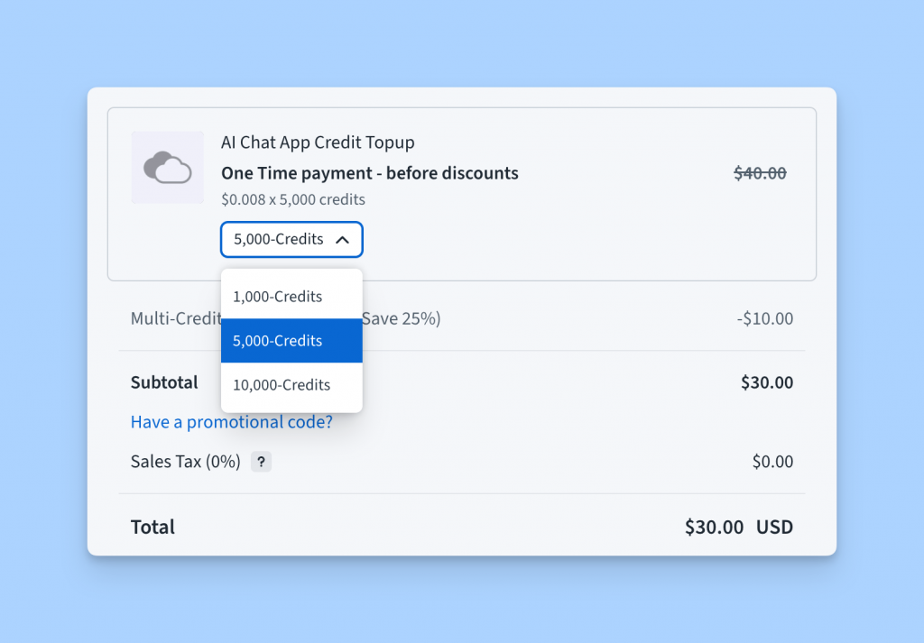 Preselected license quantity in Freemius Checkout