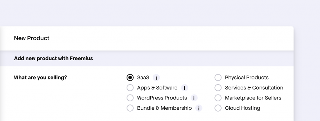 New product form category