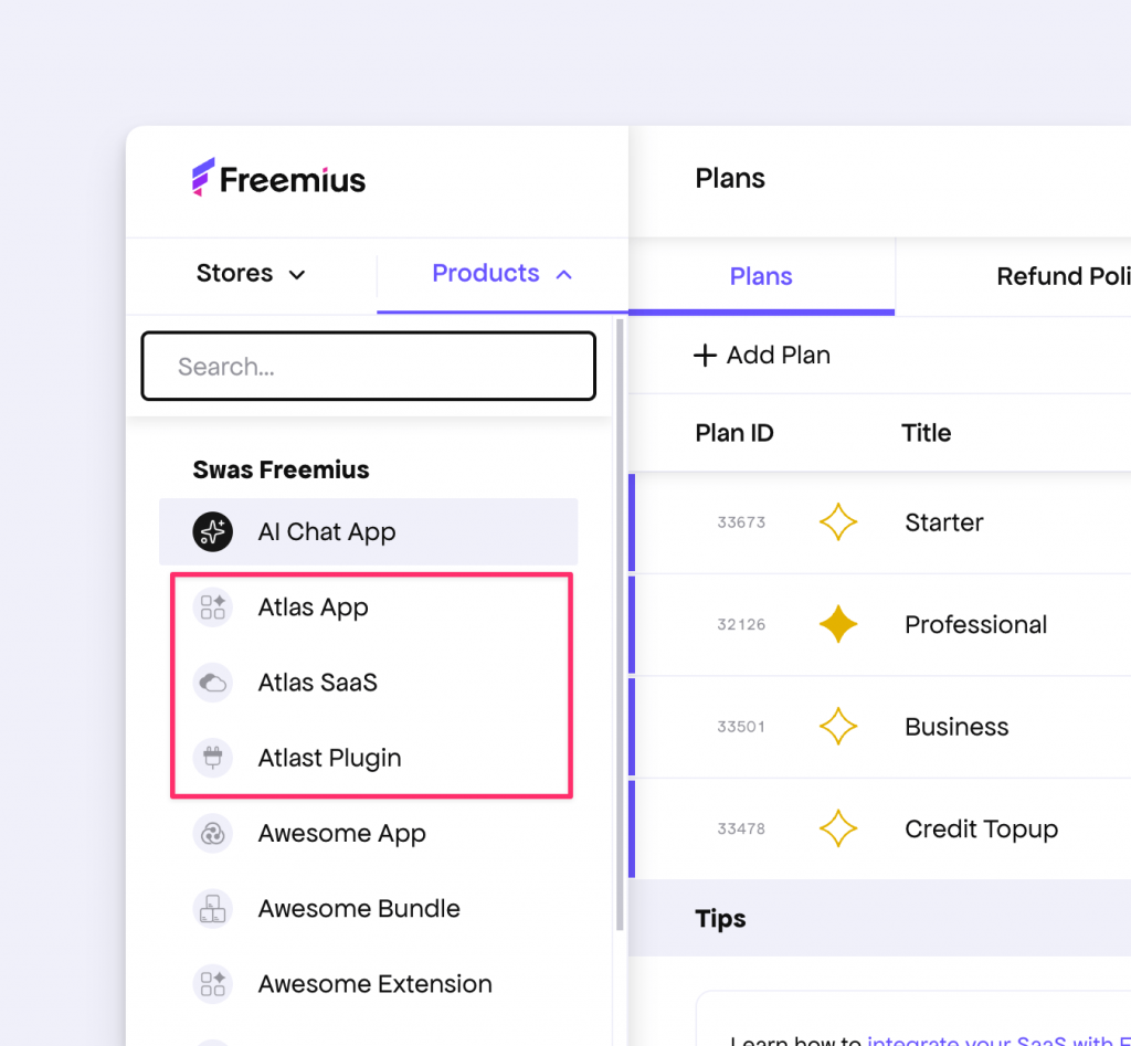 Developer Dashboard Sidebar item Sorting