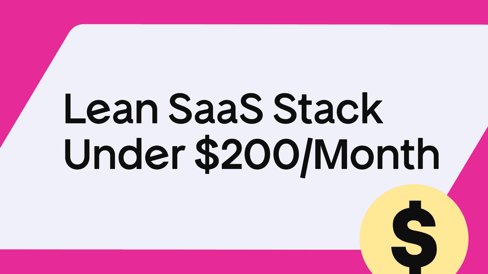 The Lean Micro-SaaS Tech Stack for Solo Founders in 2026
