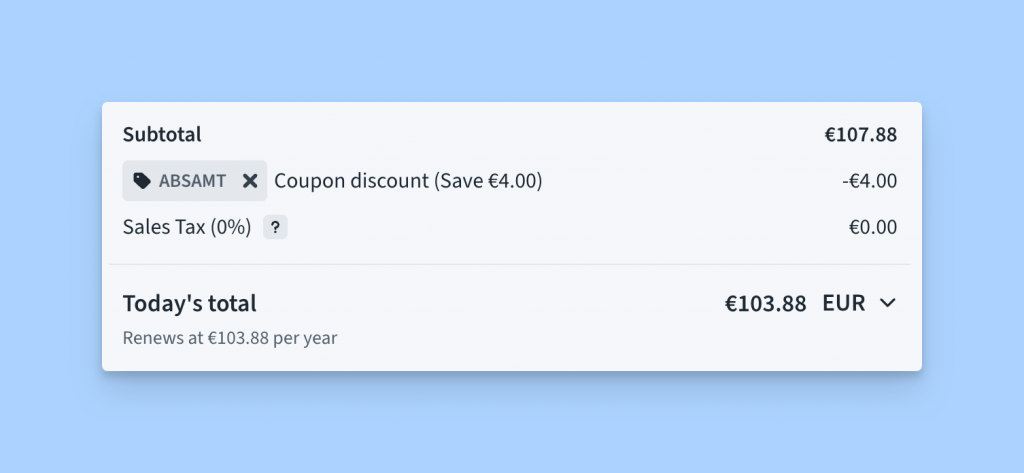 Checkout Coupon UI