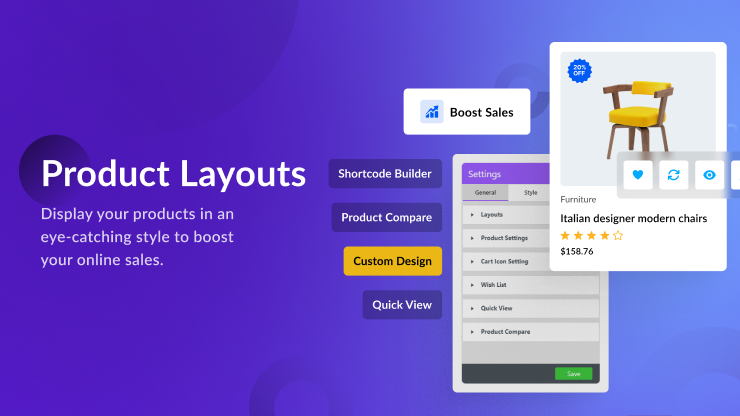Product Layouts for Woocommerce