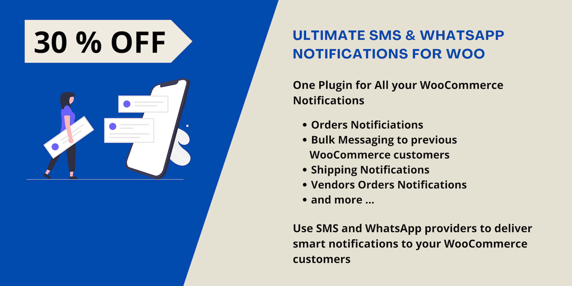 Ultimate SMS & WhatsApp Notifications for Woo
