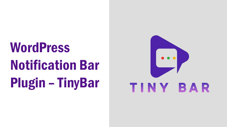 WordPress Notification Bar Plugin – TinyBar