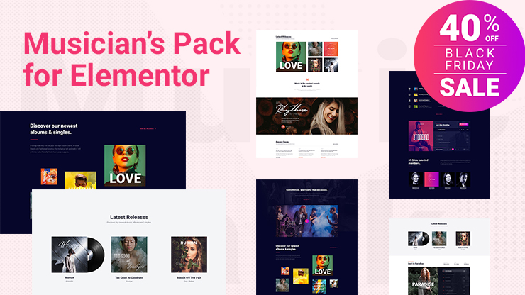 Musician's Pack for Elementor