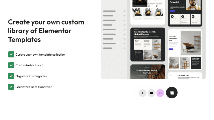 Custom Library for Elementor