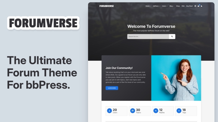 Forumverse - bbPress Forum Theme