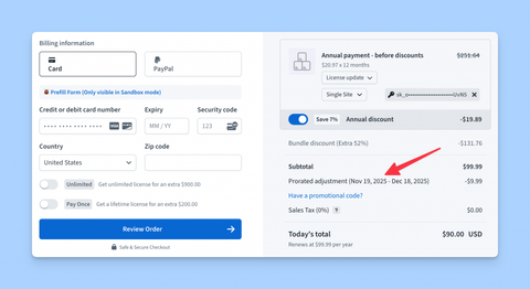 Freemius Dashboard - Bundle upgrade flow