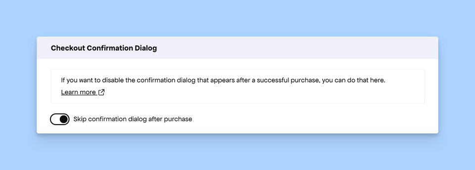 Customizing the After Purchase Confirmation Dialog | Freemius Documentation