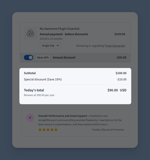 Preload checkout with hidden coupon code query parameter