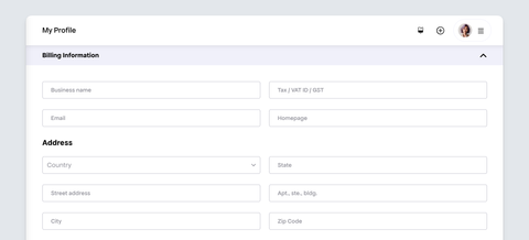Freemius Developer Dashboard - Filling in details under My Profile page