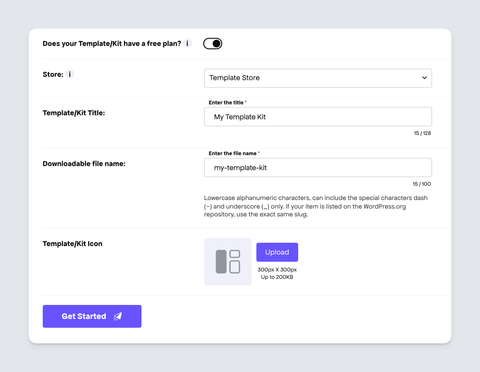 Freemius Dashboard - Create Template Product