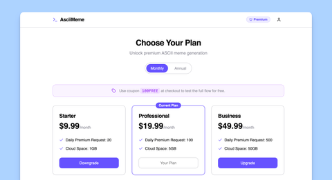 Pricing Table