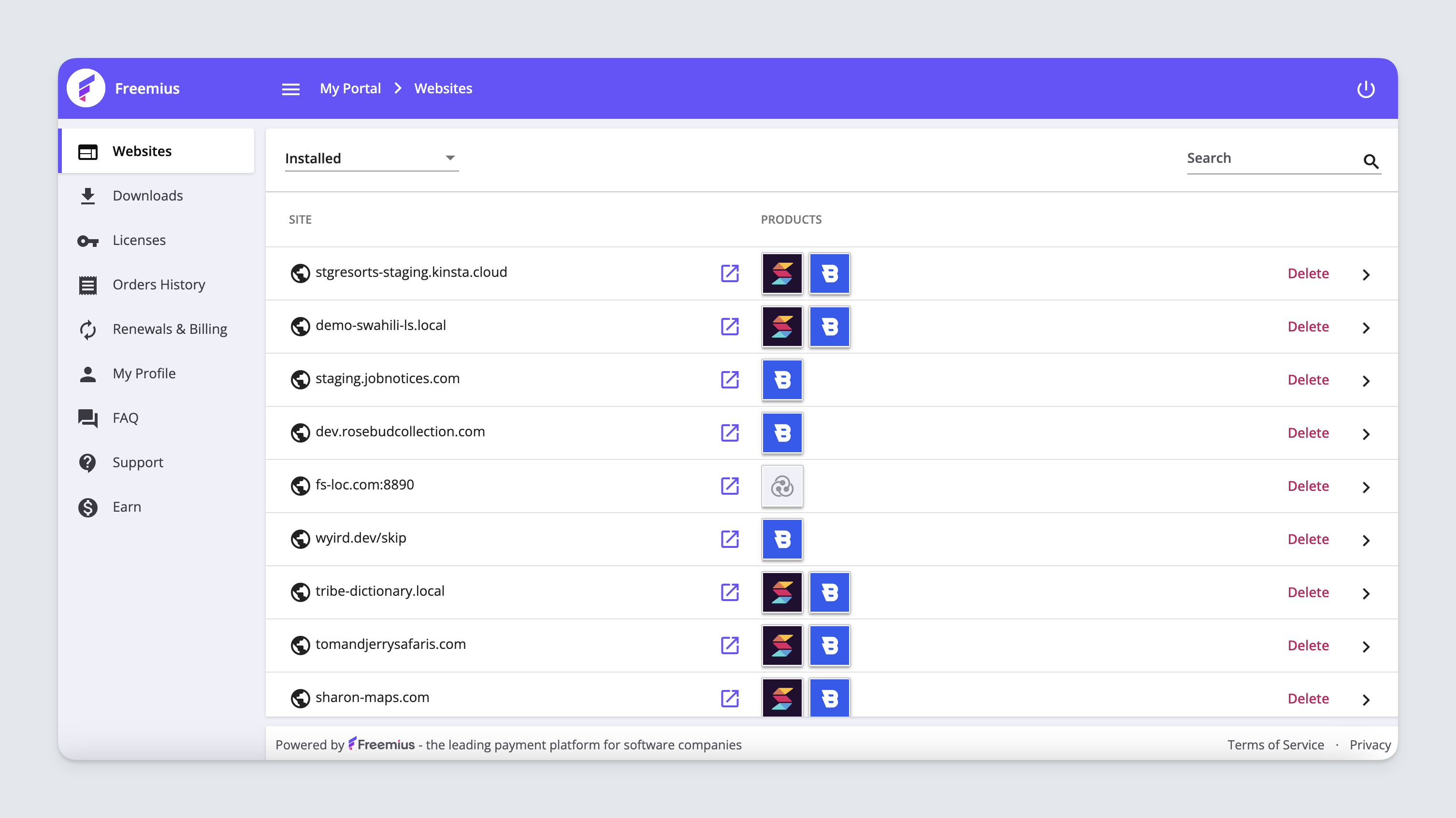 Freemius Customer Portal