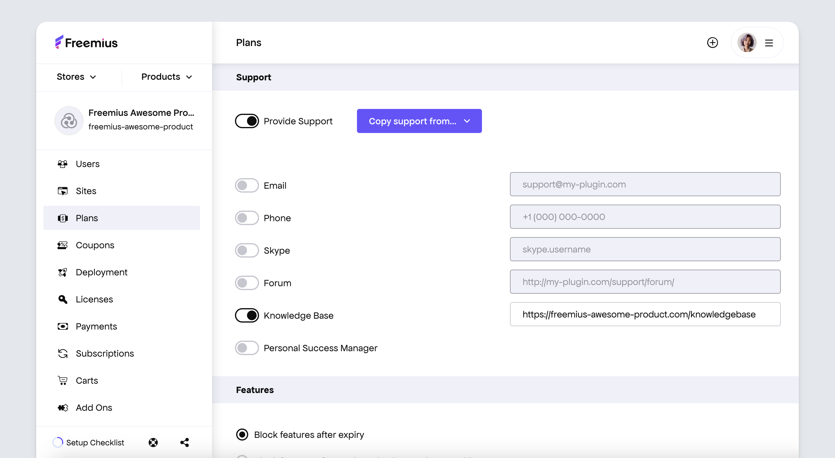 Freemius Developer Dashboard Plans Knowledge Base