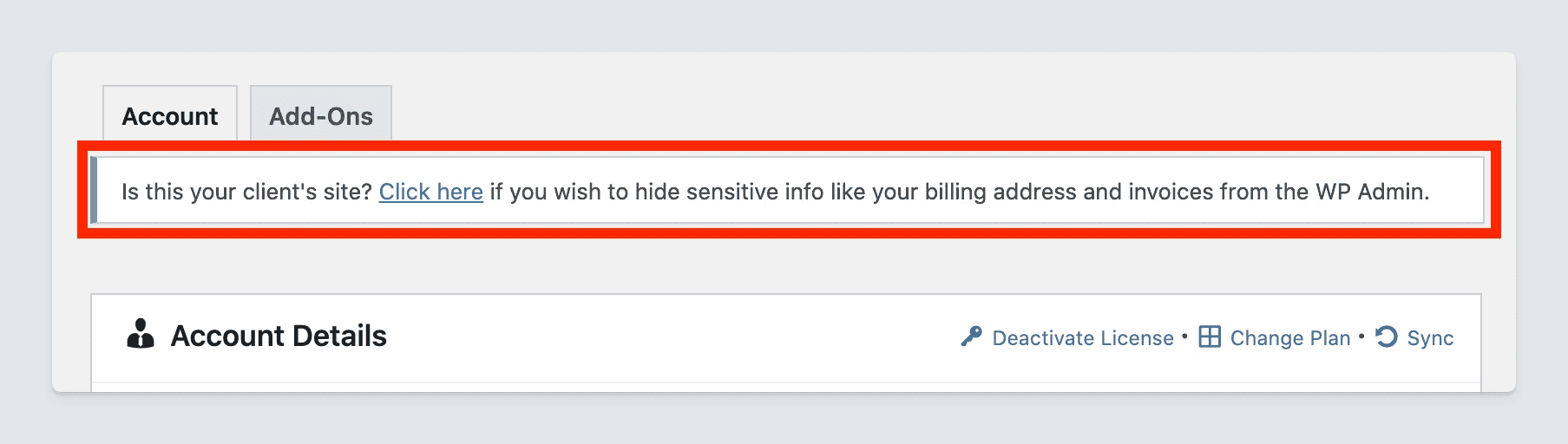 Freemius SDK - admin notice in the WordPress Admin after license activation giving users the option to use white-label mode